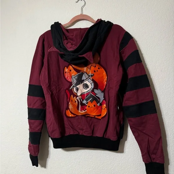 cat plague doctor hoodie jacket - size small - Picture 4 of 6